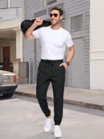 SEVEGO Tall Men's Casual Joggers 30"/32"/34"/36" Inseam Cotton Chino Cargo Pants Hiking Outdoor Sweatpants - Image 8