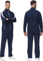MoFiz Men's Tracksuits Set Long Sleeve Causal Full Zip Running Sports Sweatsuit For Men 2 Piece Outfits - Image 4