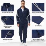 MoFiz Men's Tracksuits Set Long Sleeve Causal Full Zip Running Sports Sweatsuit For Men 2 Piece Outfits - Image 5