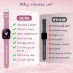 Kids Smart Watch for Girls Ages 6-12 with 32 Games, Touch Screen, Camera, Video/Audio Recording, Music Player, Alarm Clock, Calendar - Birthday Gifts Toys for Girls Boys (Pink) - Image 7