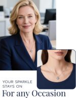 MomentWish Heart Necklace for Women, Sparkling Gift for Her, 1Carat Moissanite Heart Pendent for Her, 925 Sterling Silver Dance Necklace for Anniversary Christmas Valentines - Image 10
