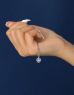 MomentWish Heart Necklace for Women, Sparkling Gift for Her, 1Carat Moissanite Heart Pendent for Her, 925 Sterling Silver Dance Necklace for Anniversary Christmas Valentines - Image 13