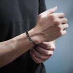 Bracelets for Men,Black Stainless Steel for Men Bracelets,Trendy Paperclip Short Bracelets Gifts for Husband Father Friends - Image 6