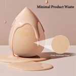 Real Perfection Makeup Sponge Set Blender Sponges, Latex-Free Beauty Makeup Sponges 7 pcs with 1 Travel Container Case for Blending Foundation Liquid Cream and Powder (Beige) - Image 7