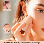 Real Perfection Makeup Sponge Set Blender Sponges, Latex-Free Beauty Makeup Sponges 7 pcs with 1 Travel Container Case for Blending Foundation Liquid Cream and Powder (Beige) - Image 9