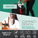 reperkid Car Seat Travel Bag for Airplane, Black and Green, 33" H x 18" W x 18" D, Fits Most Convertible, Booster and Infant Car Seats – Premium Waterproof Cover, Adjustable Shoulder Strap - Image 4