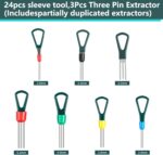 DINYO Upgraded Pin Terminal Removal Tool Kit - 168 pcs, Wire Connector Pin Separation Tool Kit for Automotive Home Equipment - Image 5