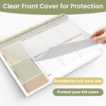 Weekly To Do List Notepad with 52 Undated Sheets（8.5"×11"）- Undated Weekly Planner Notepad for Office Desk Accessories and Supplies - Forest Shades - Image 5