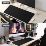 Large Mouse Pad, Desk Mat Office Desk Pad Gaming Mouse Pad with Stitched Edges, 31.5" x 15.7" Mousepad with Non-Slip Waterproof Rubber Base for PC Laptop Desk Home Office Accessories, Black - Image 8
