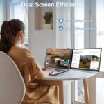 Laptop Screen Extender, Ultra-Thin 14" FHD 1080P Portable Monitor for Laptop, 1.3lbs Lightweight Dual Monitor Extender Plug & Play for 13"-17" Laptops, Compatible with Wins/Mac/Android/Chrome - Image 5