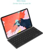 Arteck Ultra-Slim Bluetooth Keyboard Compatible with iPad 10.2-inch/iPad Air/iPad 9.7-inch/iPad Pro/iPad mini, iPhone and Other Bluetooth Enabled Devices Including iOS, Android, Windows, Black - Image 3