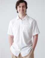 COOFANDY Mens Casual Shirts Short Sleeve Button Down Shirts Fashion Textured Summer Beach Shirt - Image 3