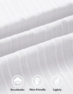 COOFANDY Mens Casual Shirts Short Sleeve Button Down Shirts Fashion Textured Summer Beach Shirt - Image 6