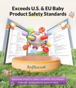 Baby Teething & Rattle Toys – Safe, Multi-Functional BPA-Free Silicone Sensory Learning Toys for Infant 0-12 Months–Teething Relief & Fun Play – Perfect Baby Gift for Boys & Girls - Image 6