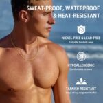 Jewlpire Italian Silver Wheat Chain/14k Gold Chain Necklace for Men, 2.5mm 3mm Chains for Men, Stainless Steel Necklace Chains for Men and Women, Mens Chain Necklace 16 18 20 22 24 26 Inch - Image 3