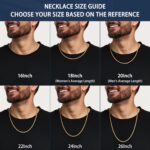 Jewlpire Italian Silver Wheat Chain/14k Gold Chain Necklace for Men, 2.5mm 3mm Chains for Men, Stainless Steel Necklace Chains for Men and Women, Mens Chain Necklace 16 18 20 22 24 26 Inch - Image 5