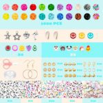 Sunlode Bracelet Making Kit 5000pcs, Jewelry Making Kit for Beginner, DIY Arts and Crafts Gift Toys for Kids Ages 6-13 Preppy Clay Beads with Charms Friendship Bracelets - Image 3