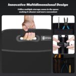 Sposuit Trunk Organizer for Car - 70L Collapsible Car Storage with 11 Pockets & Reinforced Handles, SUV Trunk Organizers for Grocery Cargo(Black) - Image 6