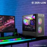 Gaming PC Desktop Computer, AMD Ryzen 5 5500 up to 4.2GHz, Radeon RX 550 4GB, 16G DDR4 RAM, 1TB NVME SSD, WiFi 5.0, Prebuilt Gaming PC Tower Computer with RGB Fan - Image 4
