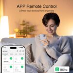 GHome Smart 5G 15A Smart Plug Work with Alexa and Google Home, WiFi Smart Plugs Smart Home WiFi Outlet with Remote Control & Timer, 5GHz and 2.4GHz Wi-Fi Compatible, ETL FCC Listed, White, 4 Pack - Image 3