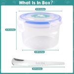 REFLYING Canned Cat Food Storage Lids,Reusable Airtight Can Cover Pet Food Sealer - Keeps Cat Food Storage Can Fresh, Cat Food Container Eliminates Odor, Easy To Use With SUS 304 Spoon,Can Opener - Image 7