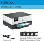 HP OfficeJet Pro 9110b Wireless Color Inkjet Printer, Print, Duplex Printing Best-for-Office (5A0S1A) - Image 7