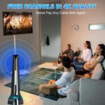 2025 Digital TV Antenna for Smart TV - Indoor HDTV Antennas, 300+ Miles Range, Supports 8K 4K 1080p TVs, Strongest Reception for Local Channels - Includes 8.2ft Coax Cable (Silver Grey) - Image 8