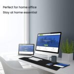 TEDNETGO Large Gaming Mouse Pad, Waterproof Extra Large Big Mouse Pad with Stitched Edge, XXL Non-Slip Black Computer Long Mousepad Desk Mat for Gamer, Office & Home, Black - Image 8