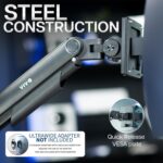 VIVO Heavy Duty Aluminum Ultrawide Monitor Tension Arm for up to 49 inch Screens, Holds 44 lbs, Premium Desk Mount Stand Designed for Samsung Odyssey G9 and More, Black, STAND-V101V - Image 7