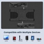 Portable Monitor, 16 Inch FHD 1200P, 360° Rotating Detachable Stand, Plug&Play Travel Monitor for Laptop, Ultra-Thin Zero Frame, Premium Smart Cover, Portable Screen for Laptop/PC/Mac - Image 7