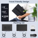 Portable Monitor, 16 Inch FHD 1200P, 360° Rotating Detachable Stand, Plug&Play Travel Monitor for Laptop, Ultra-Thin Zero Frame, Premium Smart Cover, Portable Screen for Laptop/PC/Mac - Image 8