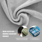 15 in Camera Wrap with Pouch,Lens Protective Wrap,Anti-scratch Anti-dust, Flexible Wrapper Camera Travel Accessories for DSLR Mirrorless Camera Lens(Blackish Green) - Image 3