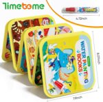 Timetome Reusable Water Painting Book for Kids - 3 Pack Magic Watercolor Books with Water Pen Fairy Tale, Animal & Dinosaur Themes | No Mess Paint & Reusable Fun for Ages 3+ - Image 3