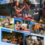 Misting Fan Portable 42800mAh Rechargeable with Remote Control, Camping Fan with LED Light & Stepless Speed Control & Cooling Spray with 6L Bucket, Timer Function, Portable Handle, Rotate Hang Hook - Image 8