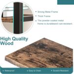 Shintenchi Bookshelf, Arched Bookshelf 5 Tier Bookcase, Tall Shelf for CDs/Books, Home Office Shelf Storage Organizer, Modern Book Shelf for Bedroom/Living Room, Rustic Brown - Image 6