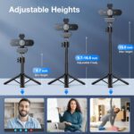 EMEET NOVA 4K Webcam with Tripod - 4K UHD, PDAF Autofocus, Adjustable Heights with 360° Swivel Head, 2 Noise-Cancelling Mics, USB Plug&Play, Privacy Cover, Ideal for Online Meetings&Live Streaming - Image 4