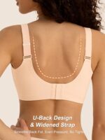 Bras for Women No Underwire, Full Coverage Seamless Comfortable Bralette with Support and Lift, Wireless Padded Bra - Image 4