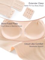 Bras for Women No Underwire, Full Coverage Seamless Comfortable Bralette with Support and Lift, Wireless Padded Bra - Image 6