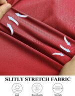 COOFANDY Muscle Fit Dress Shirts for Men Banded Collar Casual Button Down Shirts - Image 6