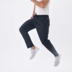 Rapoo Men's Lightweight Pants with Zipper Pockets Quick Dry Workout Athletic Travel Pants - Image 5