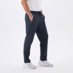 Rapoo Men's Lightweight Pants with Zipper Pockets Quick Dry Workout Athletic Travel Pants - Image 6