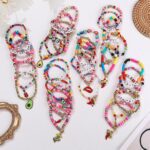 Cooluckday 36 Pcs Holiday Bracelets for Women Teen Girls Gifts Easter Mother's Day Christmas St. Patrick's Day Mardi Gras Bracelets Stackable Stretch Friendship Bracelets Set - Image 6