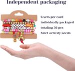 Cooluckday 36 Pcs Holiday Bracelets for Women Teen Girls Gifts Easter Mother's Day Christmas St. Patrick's Day Mardi Gras Bracelets Stackable Stretch Friendship Bracelets Set - Image 7