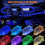 Interior Car LED Strip Lights with Wireless APP and Remote Control, RGB 5 in 1 Ambient Lighting Kits with 236 inches Fiber Optic, 16 Million Colors Car Neon Lights, Sync to Music - Image 3
