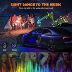 Interior Car LED Strip Lights with Wireless APP and Remote Control, RGB 5 in 1 Ambient Lighting Kits with 236 inches Fiber Optic, 16 Million Colors Car Neon Lights, Sync to Music - Image 5