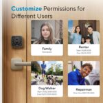 ULTRALOQ Bolt Fingerprint Smart Lock, Works with Apple HomeKit, Built-in WiFi Keyless Entry Door Lock, Voice Control with Siri, Alexa, Google, Smart WiFi Deadbolt, App Control, BHMA AAA Certified - Image 6