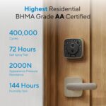 ULTRALOQ Bolt Fingerprint Smart Lock, Works with Apple HomeKit, Built-in WiFi Keyless Entry Door Lock, Voice Control with Siri, Alexa, Google, Smart WiFi Deadbolt, App Control, BHMA AAA Certified - Image 9