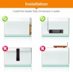hygger Aquarium Heater 300W/500W/800W/1000W, Submersible Fish Tank Heater with Digital LED Controller and Intelligent Leaving Water Automatically Stop Heating System, for Freshwater and Saltwater - Image 7