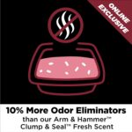 ARM & HAMMER Clump & Seal Platinum Clumping Cat Litter Odor Control, Multi-Cat, 14-Day Odor Control, Online Exclusive Formula, 18 Lbs - Image 5