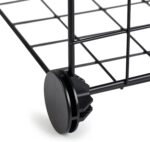 Amazon Basics Cube Wire Grid Stackable Storage Shelves, 6-Cube, 12.6"D x 26"W x 38"H, Black - Image 6